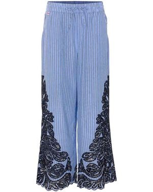 Sea Light Maella Stripe Pants - Blue