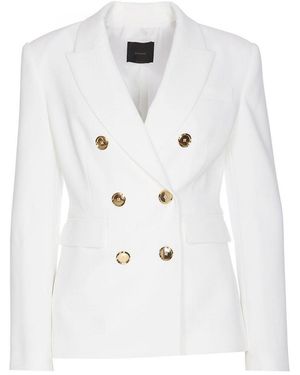 Pinko Double Breast Blazer - White
