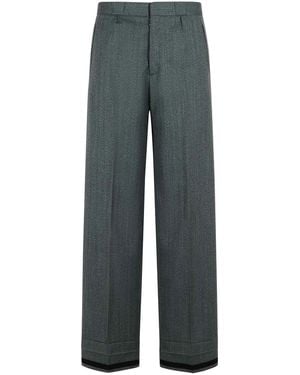 Maison Margiela Wool Blend Trousers - Grey
