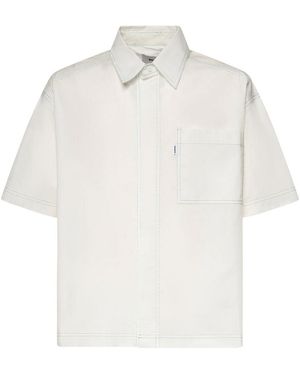 Bonsai Printed Cotton Shirt - White