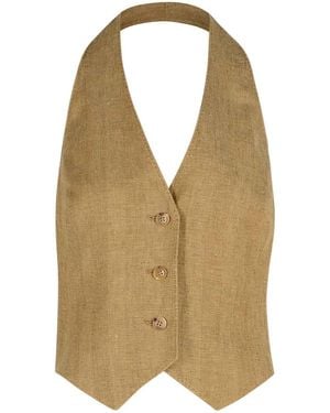 Max Mara "Sauro" Waistcoat - Natural