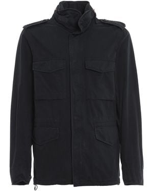 Aspesi Extractable Hooded Jacket - Blue