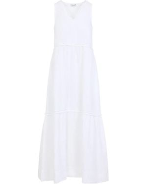 Peserico Linen Long Dress - White