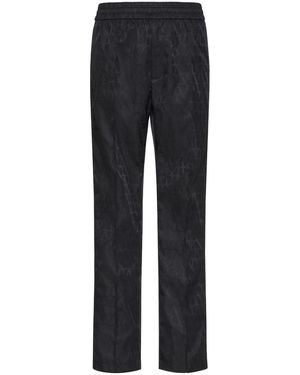 Valentino Garavani Toile Iconographe Nylon Trousers - Blue