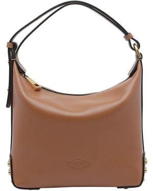 Tod's Mini Bag Metal Dots - Brown
