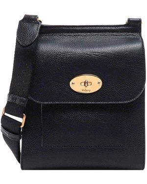 Mulberry Leather Bag Adjustable Shoulder Strap - Blue