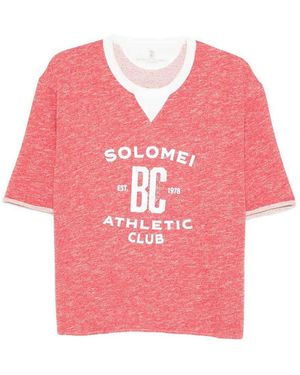 Brunello Cucinelli Short Sleeve Sweatshirt - Pink