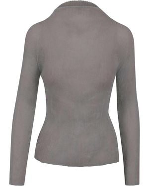 Issey Miyake Bluse - Grau