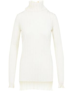 Carven Turtle Neck Underpinning Pullover - White