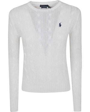 Polo Ralph Lauren Julianna-Long Sleeve-Pullover - White