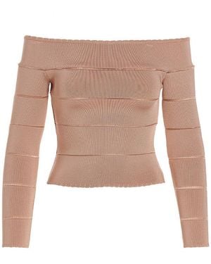 Alexandre Vauthier Off-Shoulder Top - White
