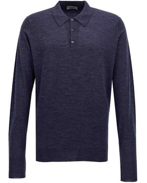 John Smedley Dorset Polo Shirt - Blue
