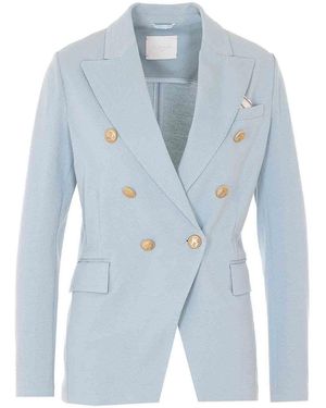 Circolo 1901 Double Breasted Jacket - Blue