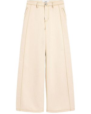 Ami Paris Straight Leg Jeans - Natur