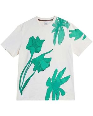Paul Smith Botanical Print T-Shirt - Blue