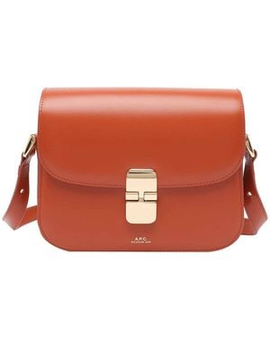 A.P.C. Small Grace Crossbody Bag - Orange