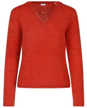 Aspesi Mohair And Wool Sweater - Red