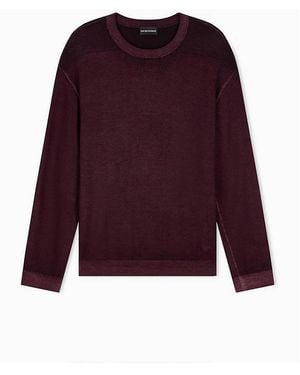 Emporio Armani Suéter Cuello Redondo - Morado
