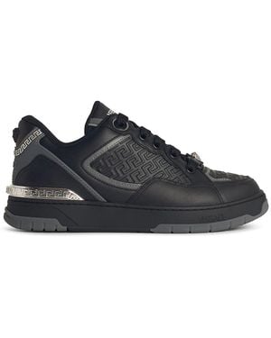 Versace Sports Shoes With Logo - Black