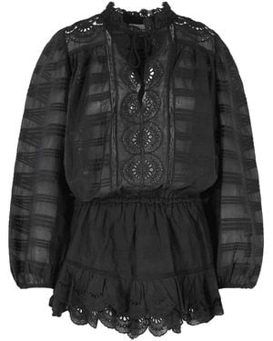 Isabel Marant 'Preya' Cotton Dress - Black
