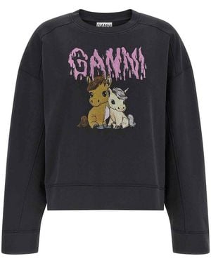 Ganni Isoli Sweatshirt - Blue