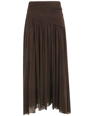 Philosophy Di Lorenzo Serafini Tulle Long Skirt - Brown
