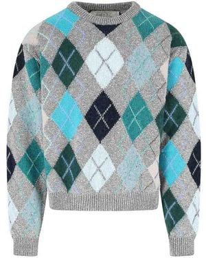 ERL Wool Blend Sweater - Blue