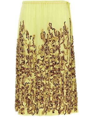 Dries Van Noten Salga Skirt - Yellow