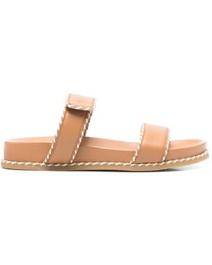 Emporio Armani Leather Sandals - White