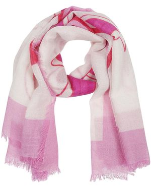 Andreas Cashmere Silk Scarf - Pink