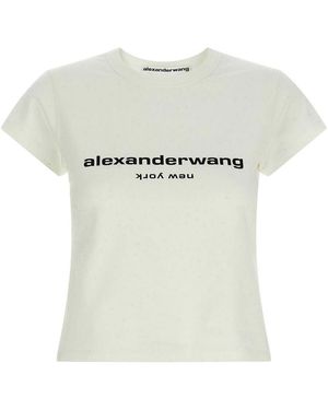 Alexander Wang Logo Baby Tee T-Shirt - White