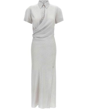 McQueen Chemisier Corset Dress - White