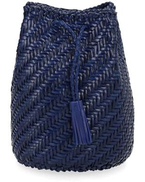 Dragon Diffusion Pompom Double Jump Tan Bag - Blue