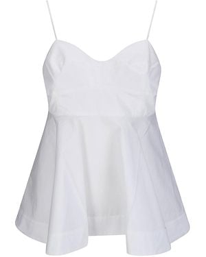Rohe Bustier Peplum Top - White