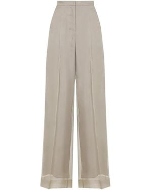 Max Mara Olivi Organza Pants - White