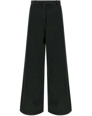 Dries Van Noten Velvet Insert Jeans - Black
