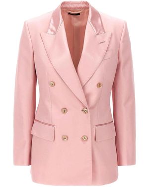 Tom Ford Double-Breasted Blazer - Pink