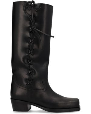 Paris Texas Cowboy Boots - Black