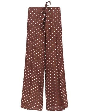 P.A.R.O.S.H. Silk Trousers - Purple