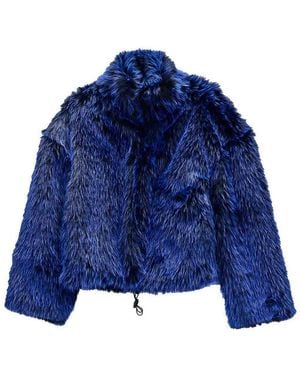 Just Cavalli Fur Coat - Blue