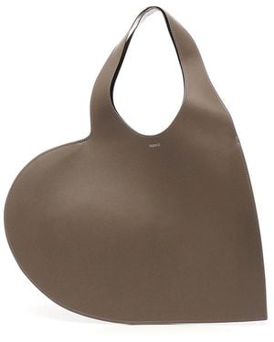 Coperni Large Heart Tote Bag<Br - Brown