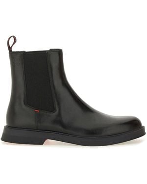 BOSS Leather Chelsea Boot - Black