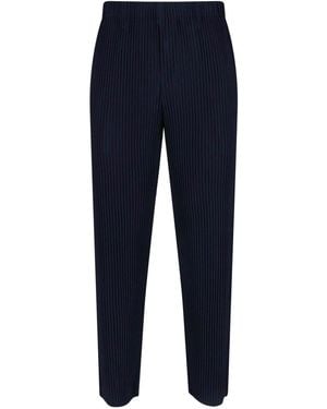 Homme Plissé Issey Miyake Pleated Pants - Blue