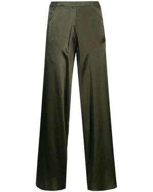 Christopher Esber Silk Bias Trouser - Green