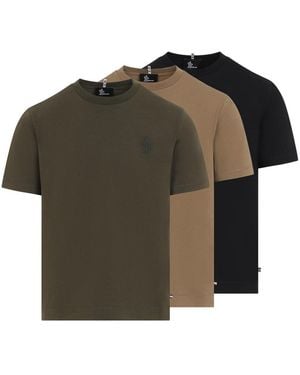 Moncler Grenoble S/S 3 Pack T-Shirt - Green