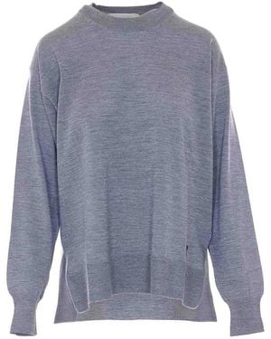 Ami Paris Ami De Coeur Sweater - Blue