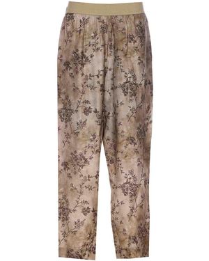 パンツ Uma Wang PALMER PANTS Floral-Print-Palmer-Pant--