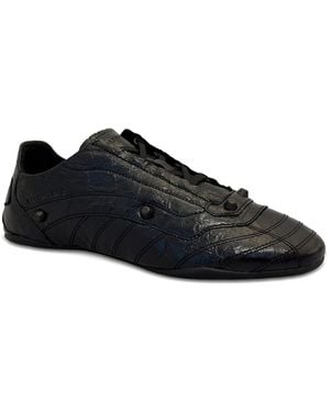 Balenciaga Zen City Leather Trainer - Black