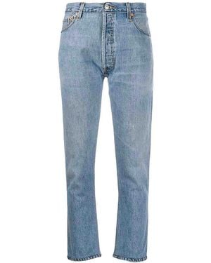 RE/DONE Straight Leg Jeans - Blau