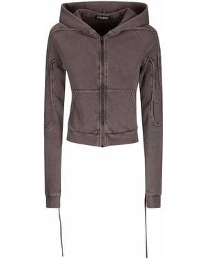 OTTOLINGER Sutured Zip Hoodie - Brown